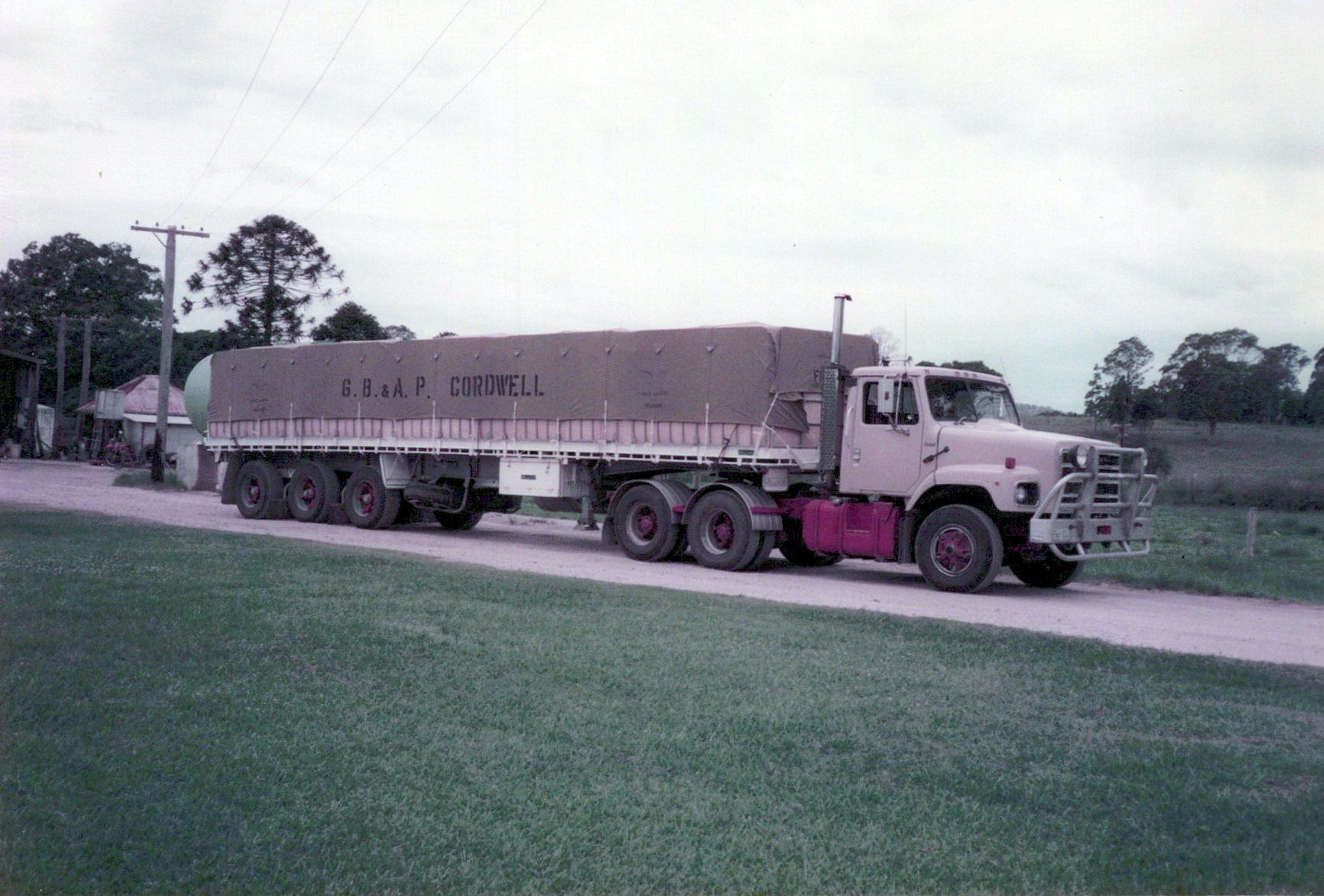 side shot of our HAULAGE truck