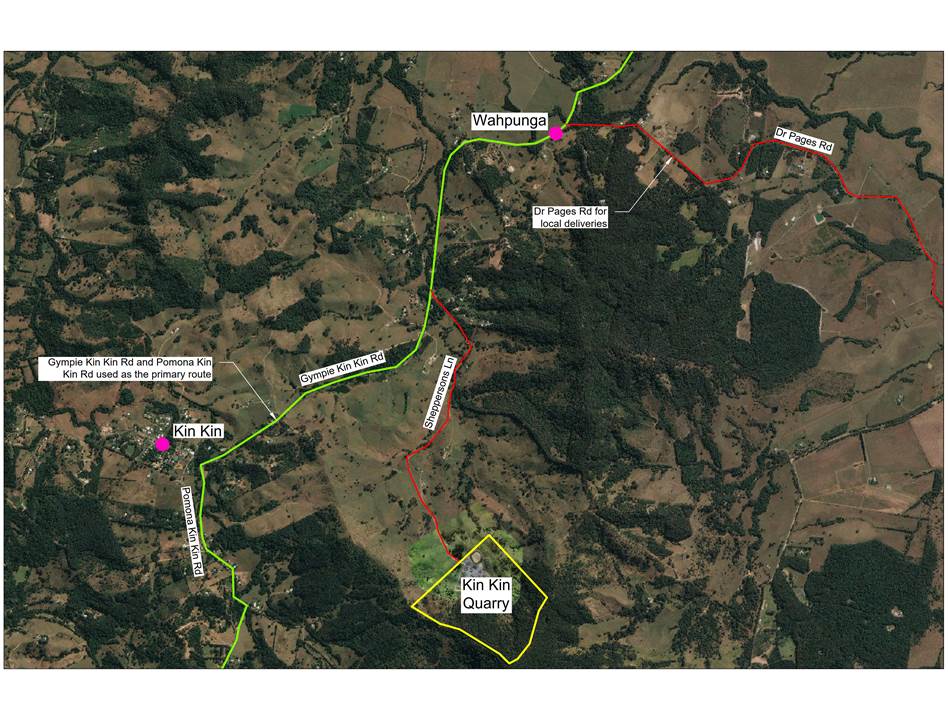 Our KinKin route map